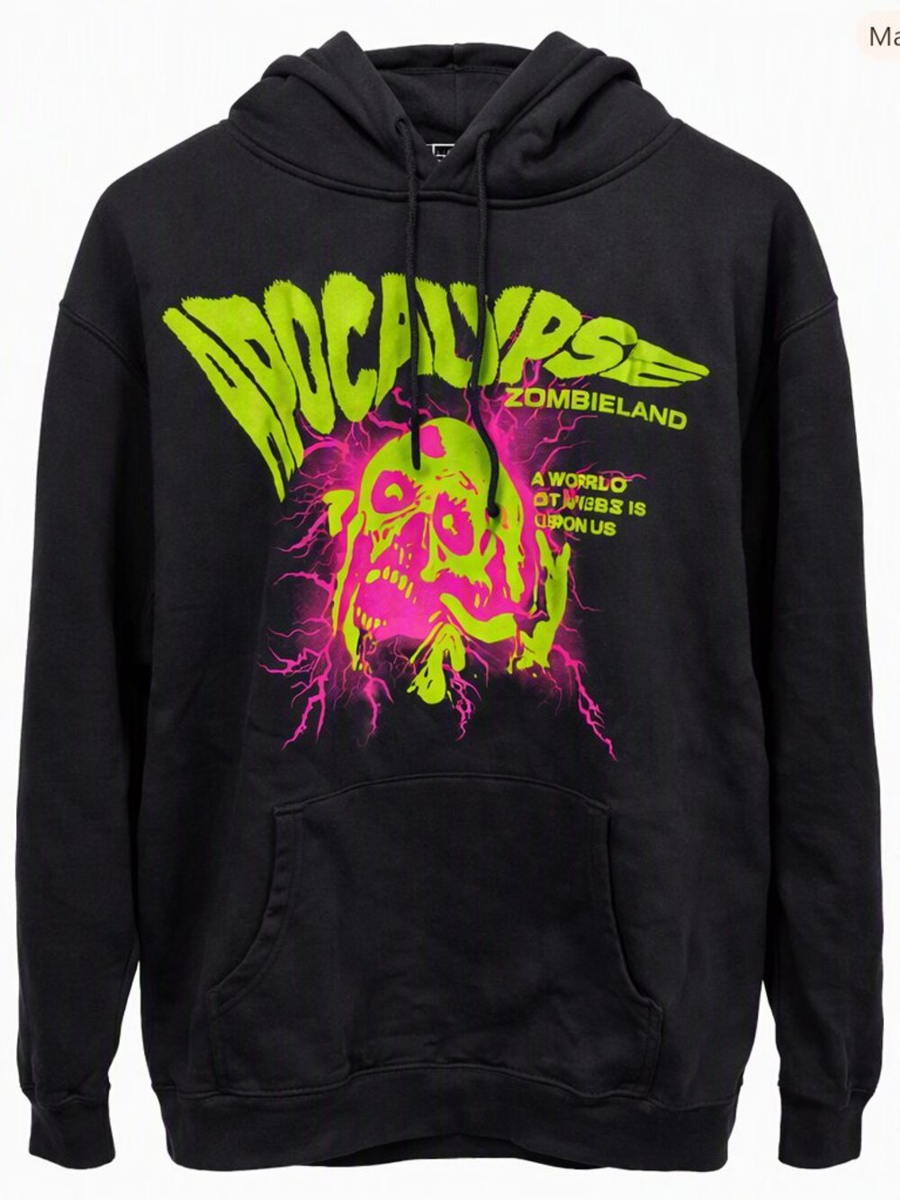 Insomniac Wide Awake Apocalypse Zombieland Hoodie Camp Bisco Large